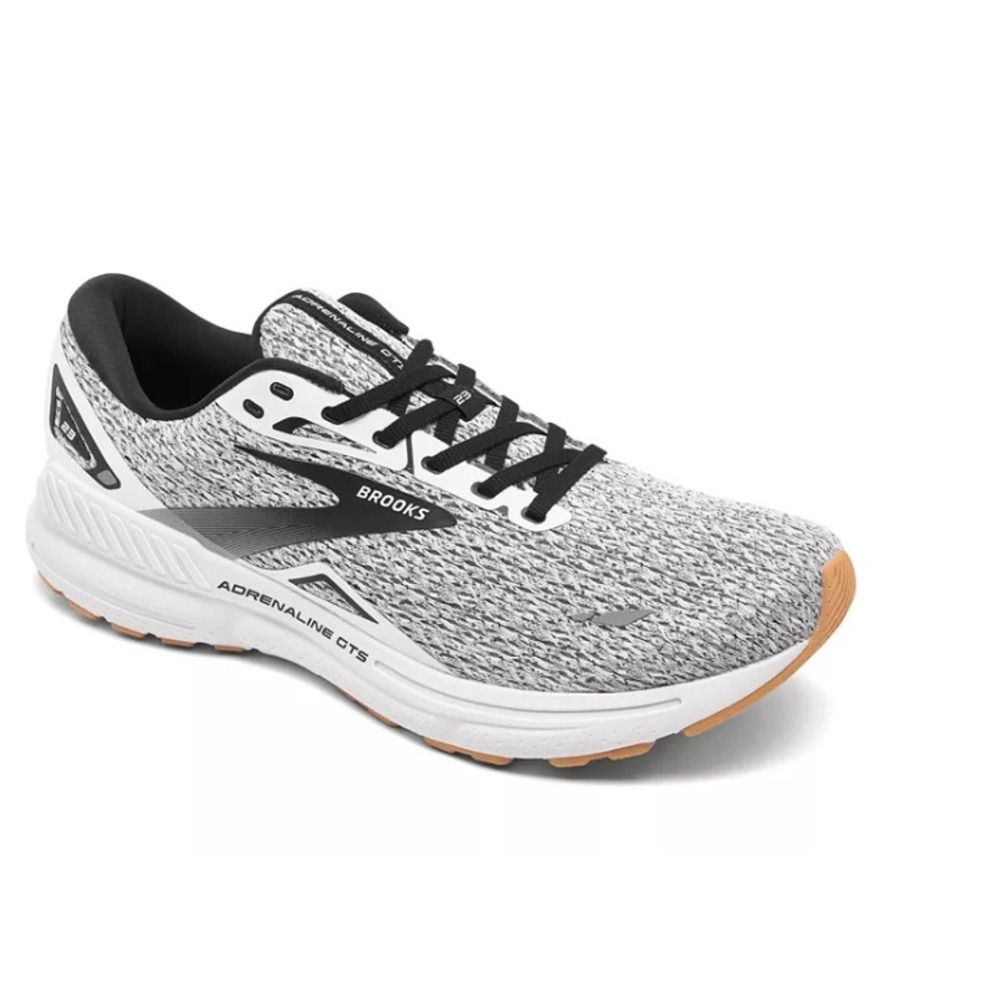Brooks Womens Size 9.5 Adrenaline GTS 23 Running Sneakers Black White Athleisure